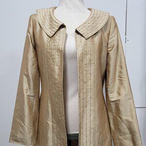 Arden B Vintage Silk Gold Jacket Size S